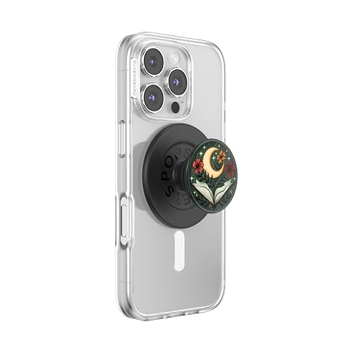 PopSockets Phone Grip for MagSafe with Kickstand, Magnetic Stand, Swappable Top, Secure Hold for iPhone MagSafe Cases, Phone & Tablet Grip, Halloween