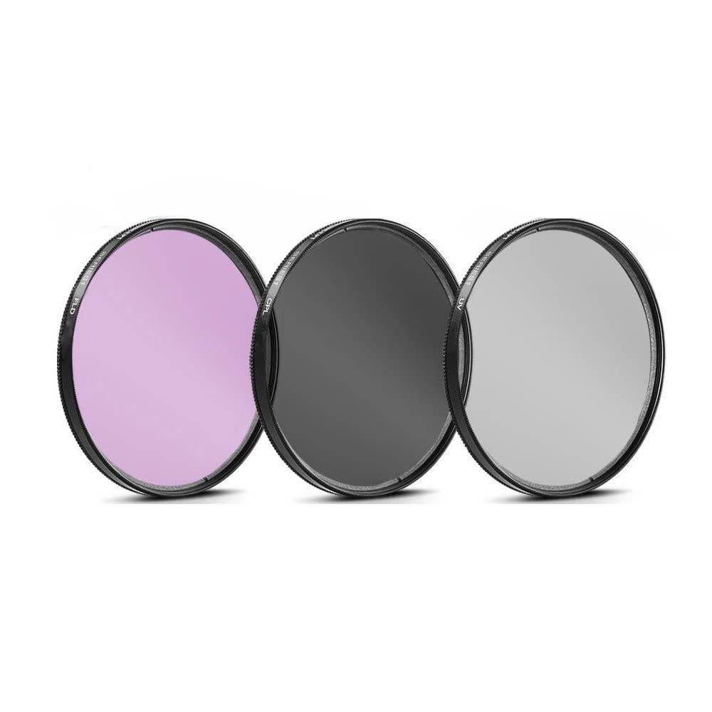 Panasonic Lumix DMC-G7 46mm 3 Piece Filter Kit (UV-CPL-FLD) for 14-42mm, 20mm, 25mm, 45-175mm Lenses
