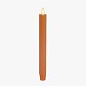 Luminara Marmalade Taper, 1" x 9.5" Battery Operated Flameless Candle, Flickering White LED Light Flame, Timer Switch, Remote Ready Decor