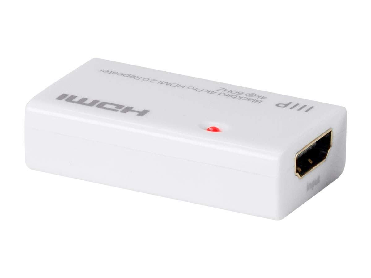 Monoprice Blackbird 4K Pro HDMI 2.0 Repeater - 4K@60Hz, Supports HLG, HDR 10, HDR 10+, and Dolby Vision, YCbCr 4:4:4, Black