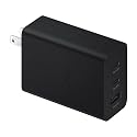 Samsung 65W USB C Charger, 3 Ports GaN Fast Wall Charger Block, Max capacity 65W for MacBook Pro/Air, iPhone 17/17 Plus/17 Pro Max/16 Pro, iPad