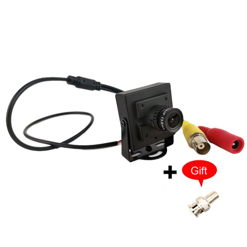 CNDST CCTV HD1080P Low Lux 2MP Starlight Mini Security Camera 3.6mm 90degree 4-in-1 TVI/CVI/AHD/960H CVBS Indoor Small Surveillance Camera, for 1080P