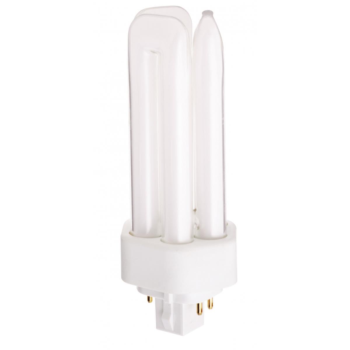 Satco Hygrade Triple Tube Compact Fluorescent Lamp, T4, 26 Watts, 3000K, 82 Cri, Gx24Q-3 Base10