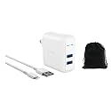 Anker 2-Port PowerPort 24W Wall Charger with PowerIQ Technology, Dual USB-A Ports, Fast Charging for iPhone, Samsung, Tablets, and More, Travel Design
