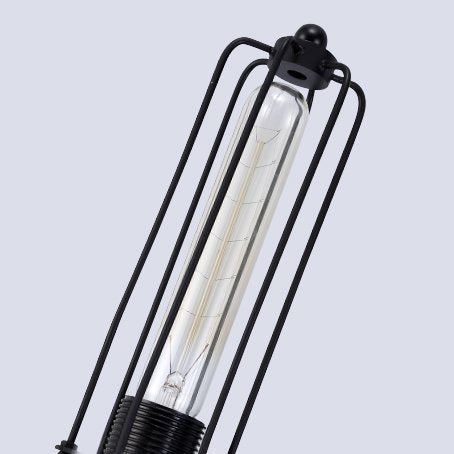 Industrial Pipe Metal Tubular Wall Lamp-LITFAD 2 Heads Retro Rustic Punk Steam Wall Sconce Vintage Edison Wall Mounted Light B