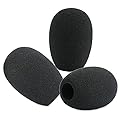 LEFXMOPHY SM81 Windscreen, RK311 Foam Cover Replacement for Shure SM81-LC KSM141 Microphone, Noise-Cancellation Pop Filter 3-Pack