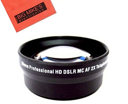62mm 2X Telephoto Lens For Nikon DF, D90, D3000, D3100, D3200, D3300, D5000, D5100, D5200, D5300, D5500, D7000, D7100, D300, D300s, D600, D610, D700