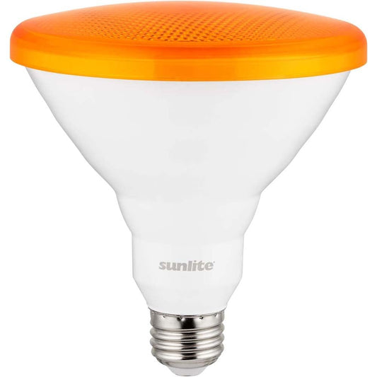 Sunlite 80555-SU LED Orange PAR38 Spot Light Bulb, 12 Watts, Medium (E26) Base, 35° Flood Beam, Decorative, Holiday Lighting, Turtle + Wildlife