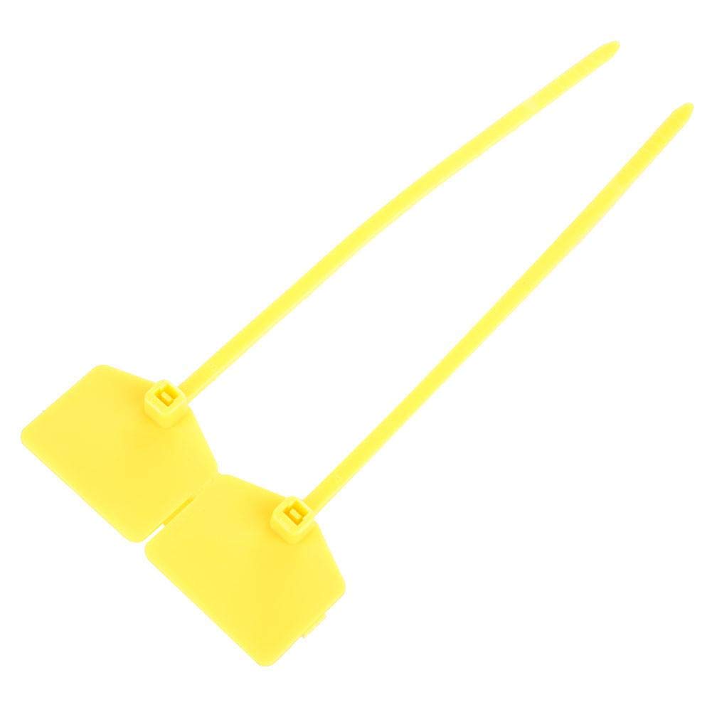 Yosoo Self-Locking Nylon Cable Ties Zip Ties Marker Ties (Yellow, 100Pcs, 4.7 inches)