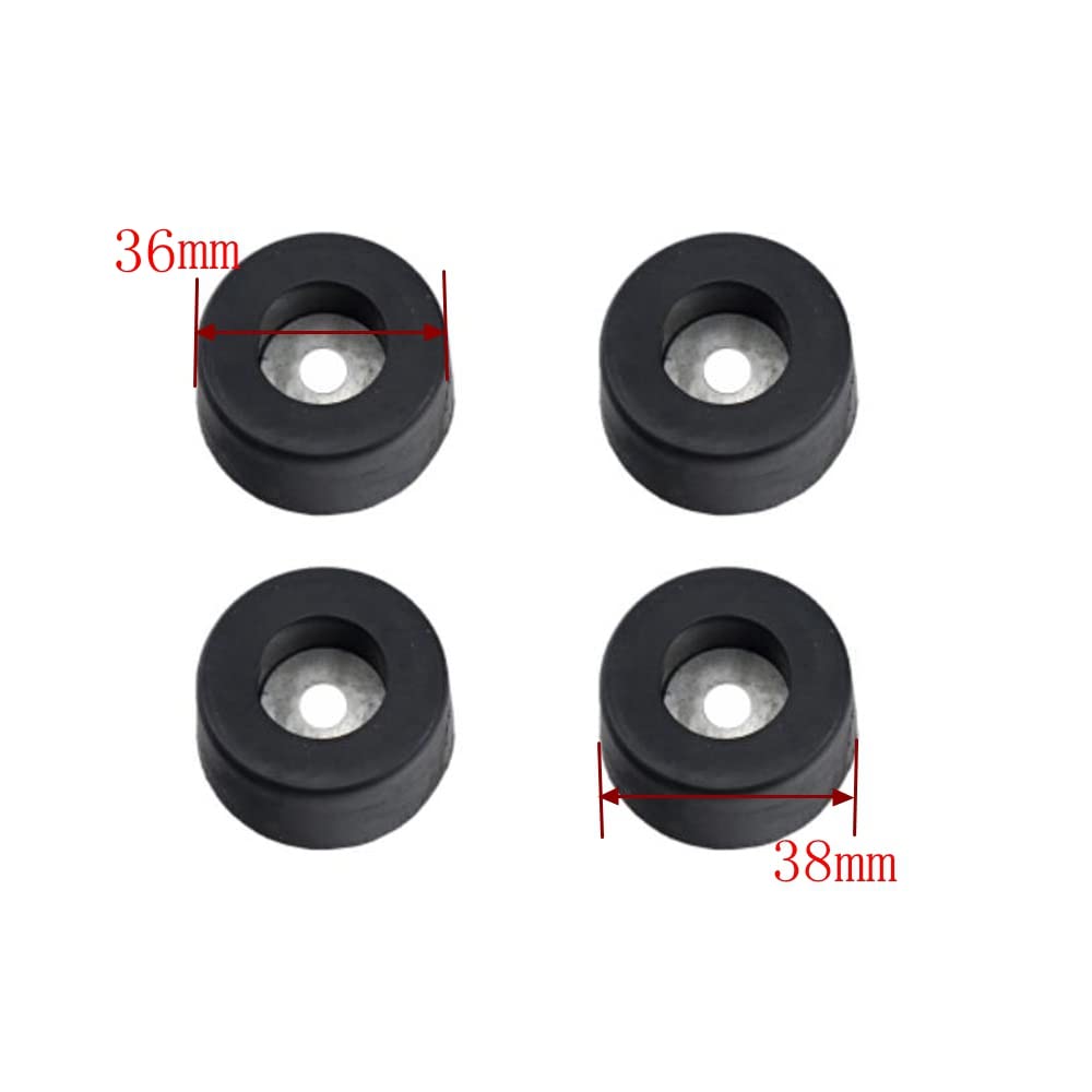 KROYWACHS DJ Speaker Cabinet Rubber Feet for Speaker Cabinets and Flight Case? Repair Kit Accessories Woofer 4PCS 38x19mm for Home Theater Karaoke