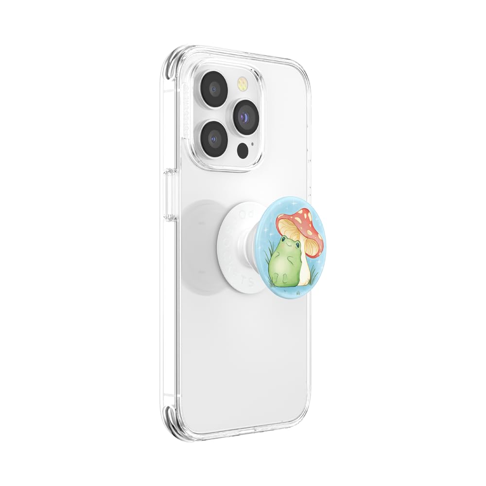 PopSockets Adhesive Phone Grip, Holder, Phone Stand, Mushroom - Sleepy Frog