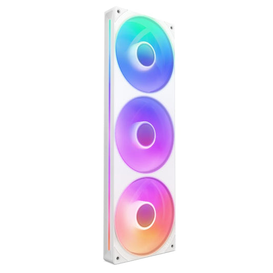 NZXT F360 RGB Core - 360mm Single-Frame Fan Unit with 3 x 120mm RGB Fans - Speed & Lighting Control - High Static Pressure & Airflow - Fluid Dynamic