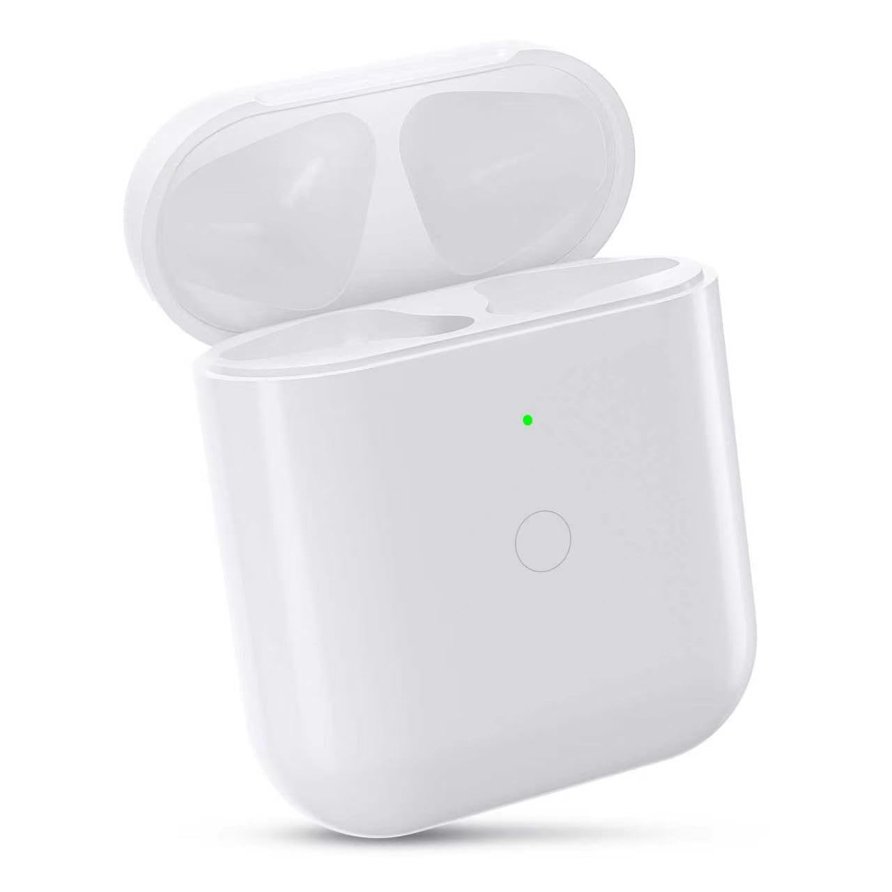 JKV Wireless Charging Replacement for AirPod 1st 2nd Charging Case with Lightning Port, Only Compatible with Air Pods 1 2 Charger Case with Bluetooth