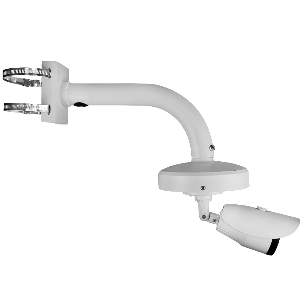 compcctv Dome Camera Universal Heavy-Duty Outdoor Security Camera Pole Mount Bracket Universal Security Camera CCTV Security Camera Mount Bracket (1