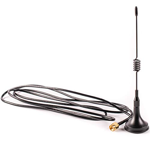 Electrodepot 433 MHz Unity Gain Omni 6-Inch Antenna with Magnetic Base and Male SMA Connector Kit - 50 Ohms Impedance for Garage Gate Door Opener