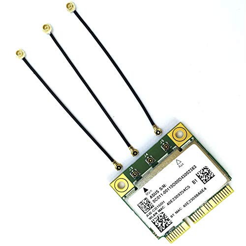 HUYUN 3 Pice IPEX 4 to IPEX 1 Antenna for BCM94360CSAX / BCM94360CS2 / BCM94360CS2AX / BCM94352Z