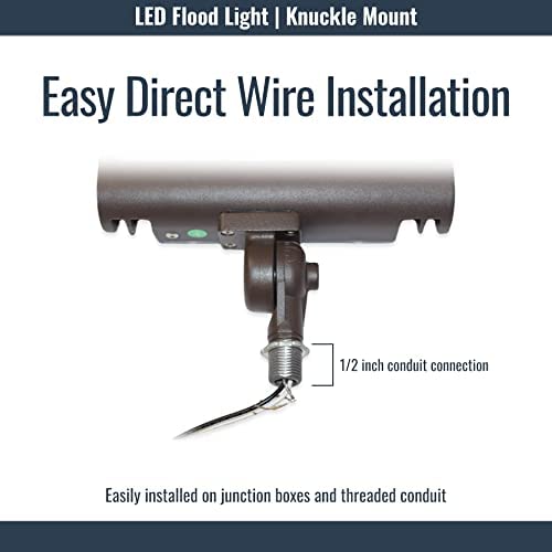 Straits LED Landscape Flood Security Light | 1663LM (15W) | 5000K Knuckle Mount Outdoor Light | Alternative to 50W Metal Halide | 5 Yr Warranty
