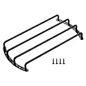 Black Color Metal Car Bar Grille Audio Speaker Subwoofer Grill Grille Cover Protector (10" 4 Bars)