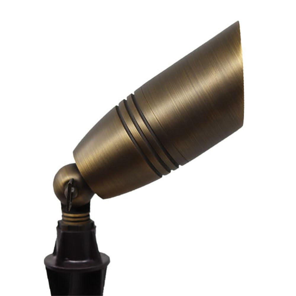 Liberty LBE-17 Solid Brass Low Voltage Spot Light - LED Compatible Landscape Light Fixture, Antique Bronze Finish
