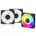 ARCTIC P12 Pro A-RGB - 3 Pack - Powerful Premium Fan, 120 mm PWM Fan with Y-Cable Splitter, 600-3000 RPM, 0 RPM <5% PWM, 5V Digital RGB, Fluid Dynamic
