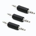 rgzhihuifz 3-Pack 3.5mm Jack to 3.5mm Audio Male Adapter Connectors