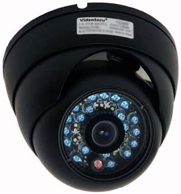 VideoSecu Dome Security Camera CCD 480TVL 3.6mm Lens Outdoor CCTV Infrared Night Wide Angle Vandal-Proof 20 IR LEDs for Home Video DVR Surveillance