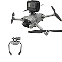 DPFHL Drone Top Camera Adapter Bracket Mount for DJI Mini 3 Pro for insta360 Action Camera Compatible with Gopro 8 9 10 Accessories, gray