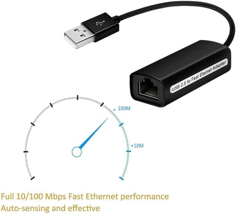 USB LAN Adapter USB 2.0 Network Adapter Patch Cord DSL RJ45 Network Adapter 10/100 Mbps for Laptop, Windows 10/7/9/8/ME/2000/XP/Vista32/64,MAC