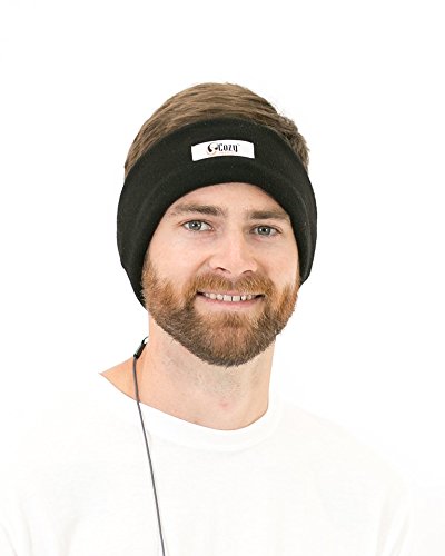 CozyPhones Fleece Sleep Headphones - Wired Over Ear Headphones from Ultra Thin Earphones for Side Sleepers, Meditation, Running, Laptop, and Phone