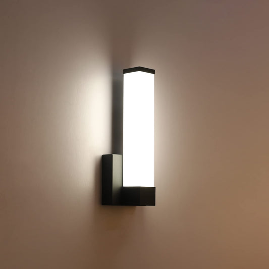 7Degobii Black Wall Sconce for House Decor LED Wall Lights for Bedroom Bedside Wall Lamp Modern Indoor LED Hallway Sconces Wall Lighting 12" Inch