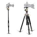 ZOMEI Tripod,Camera Tripod,Lightweight Camera Travel Z818 Tripod Aluminium Alloy Monopod with 360 Panorama Ball Head Quick Release Plate Ball for DSLR