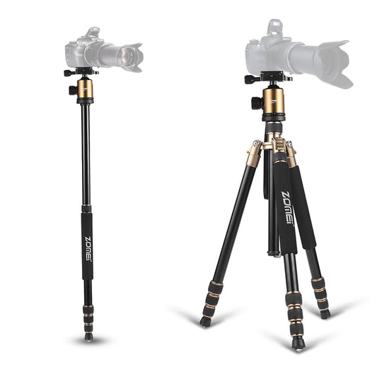 ZOMEI Tripod,Camera Tripod,Lightweight Camera Travel Z818 Tripod Aluminium Alloy Monopod with 360 Panorama Ball Head Quick Release Plate Ball for DSLR