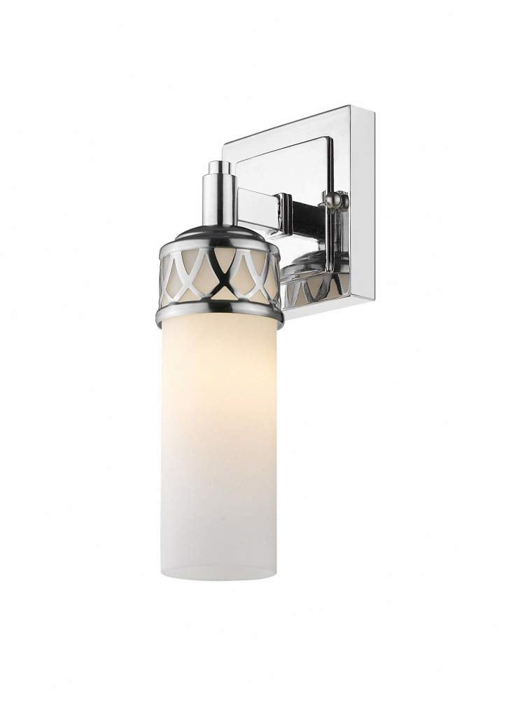 Livex Lighting 4721-05 Bath Vanity with Hand Blown Satin White Glass Shades, Chrome