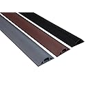 Electriduct D-22 Rubber Duct Cord Cover 1x5/8 Inch Channel Flexible Wire Protector - 5 Feet (Gray)