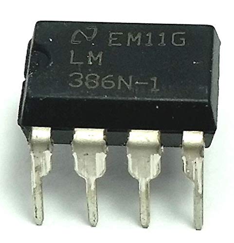 Juried Engineering LM386N-1 LM386 Wide Input Voltage Low Power Audio Amplifier with Internal Gain DIP-8 Breadboard-Friendly (Pack of 15)