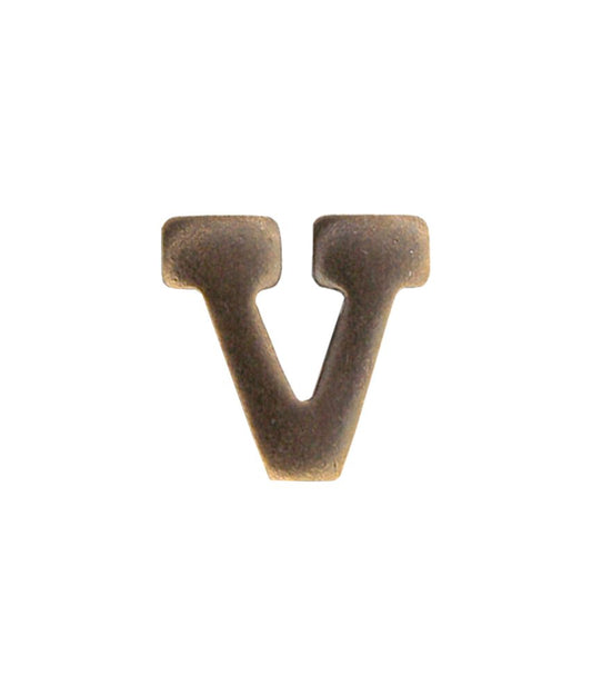 Insignia Depot Letter V 1/4" Bronze Ribbon Device