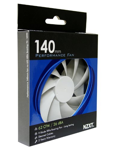 NZXT FN 140mm Performance Case Cooling Fan FN-140RB