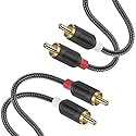 J&D RCA Audio Cable, Audiowave Series 2 RCA Male to Male Stereo Audio Cable for Home Theater, HDTV, Gaming Consoles, Hi-Fi Systems - Gold Plated
