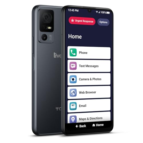 LIVELY Jitterbug Smartphone for Seniors, No SIM Needed, Smart4