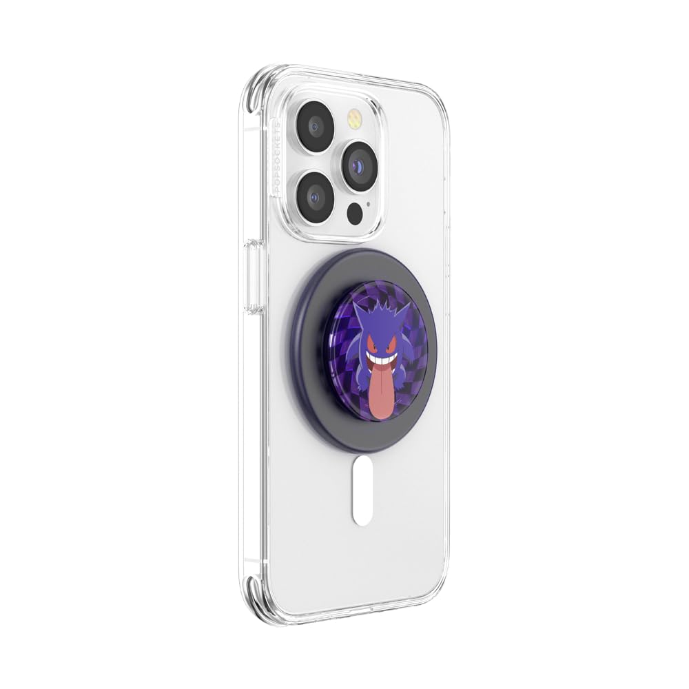 PopSockets PopGrip for MagSafe, Magnetic Phone Grip & Stand, Swappable Top, Secure Grip for iPhone MagSafe Cases, Kickstand for Hands-Free Viewing