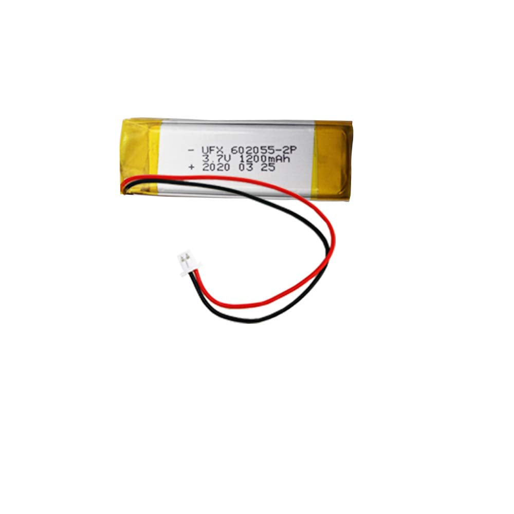 OCTelect 602055-2P 3.7v 1200mAh Polymer Lithium Battery Alarm, Remote Control car, etc.