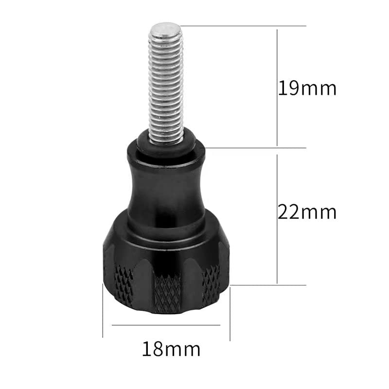 VIZEMO Aluminum Thumbscrew for Aluminum Thumbscrew Set + Wrench for Gopro Hero 11, 10, 9, 8, 7, 6, 5, 4, 3, Gopro Session, AKASO Campark and Other