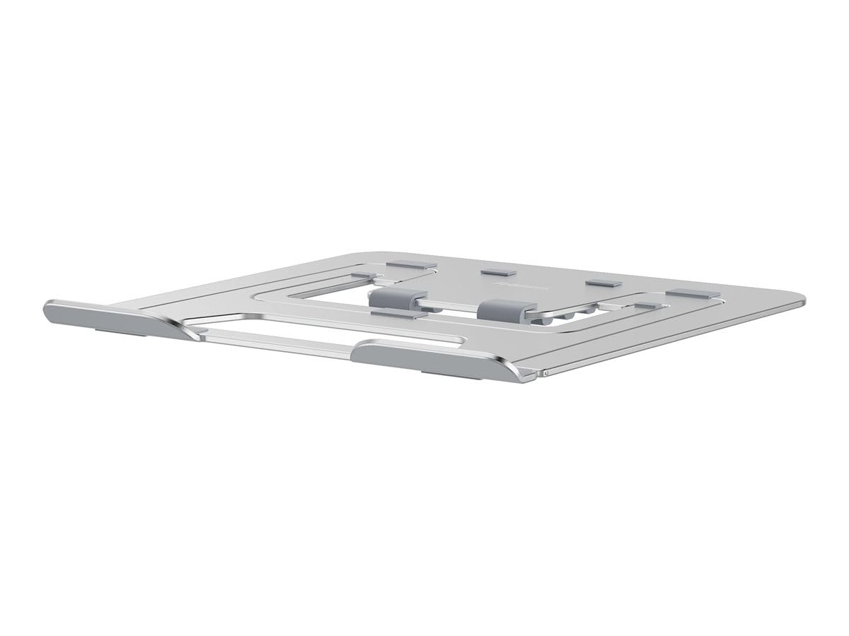 Fellowes Alumia™ Portable Laptop Stand - Silver - Height and Angle Adjustable Laptop Riser, Ergonomic and Foldable Aluminium Design for Home, Office