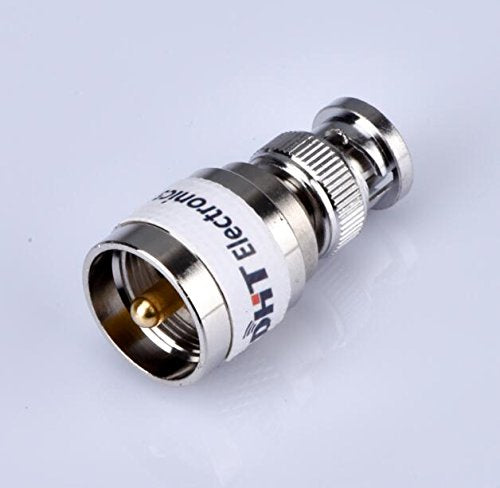 DHT Electronics RF coaxial Coax Adapter BNC Male to UHF Male PL-259 Connector
