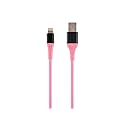 Monoprice Apple MFi Certified Lightning to USB Type-A Charge and Sync Cable - 6 Feet - Pink, Kevlar-Reinforced Nylon-Braid, Durable - AtlasFlex Series