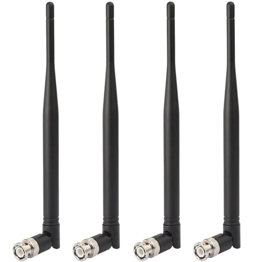 4X Wireless BNC Male Antenna UHF 400MHz-960MHz for Wireless Microphone Receiver Digital Audio Mic Receiver Tuner UHF Ham Radio and RF Devices 6dBi