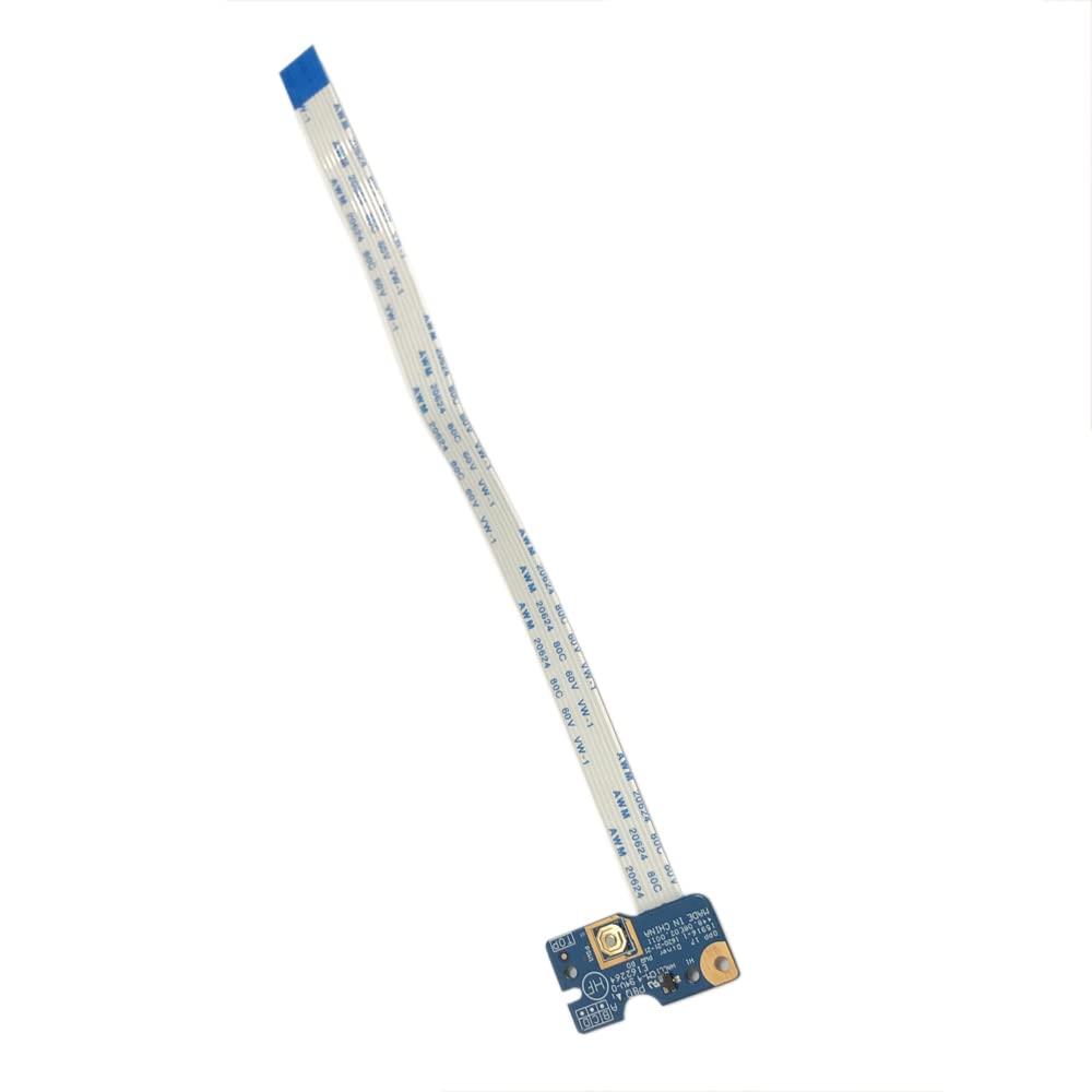 Zahara Power Button Board W/Cable Replacement for HP 17-X 17-Y 17T-X 17Z-Y 17-Y018CA 17-X037CL 17-X114DX/ 15-AY 15-BA 856612-001 448.08E02.0011