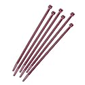 Supreme Cable Ties Nylon Cable Zip Ties [Pack of 100] - 11.1 in., 50lb., Burgundy, Plenum Rated Heavy Duty Zip Ties | Cable Organizers