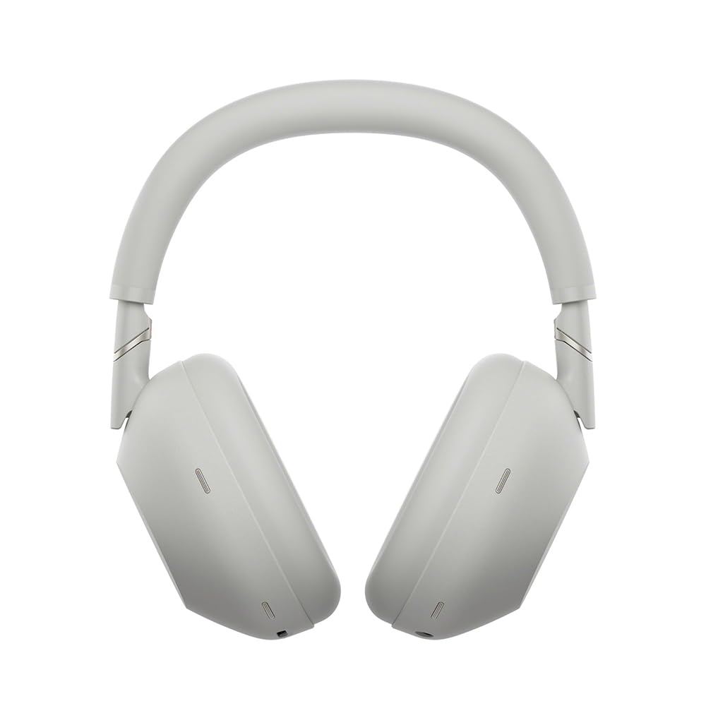 Sony WH-1000XM6/S Best Wireless Noise Canceling Headphones Platinum Silver Bundle with Deco Gear Wood Headphone Display Stand Secure Tabletop…