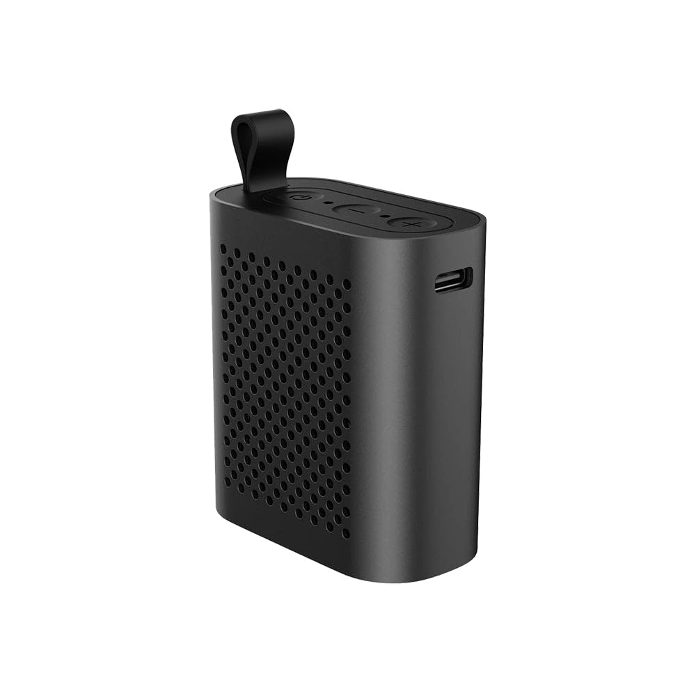 Cubitt Mini Bluetooth Speaker 5.4 - Portable Wireless Speaker with Bass Boost, IPX6 Waterproof, 5W Sound, Aluminum Body, Clip Design, 6H Playtime